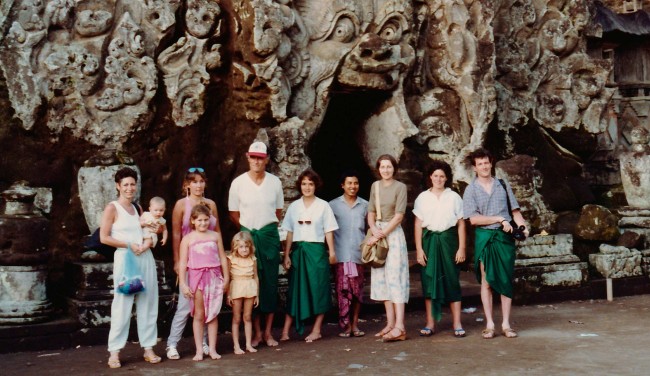 DeRoche family in Bali